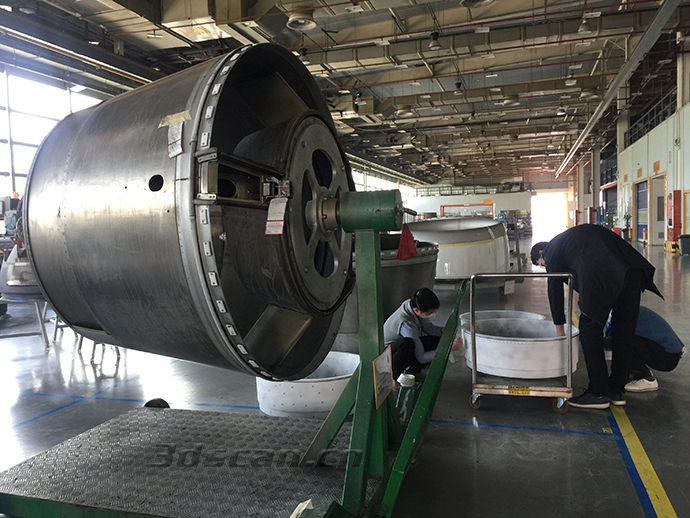 飛機(jī)引擎隔音艙三維掃描案例