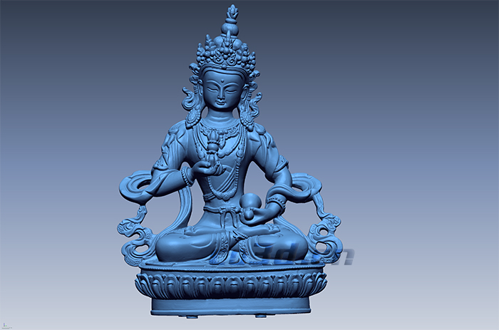 半透明精密佛像三維掃描