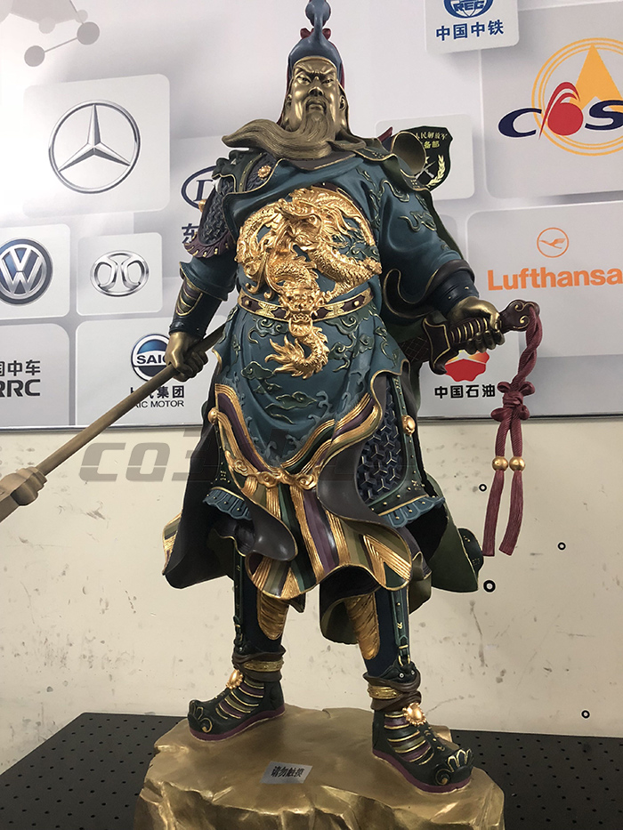 銅塑雕像“關公”三維掃描案例