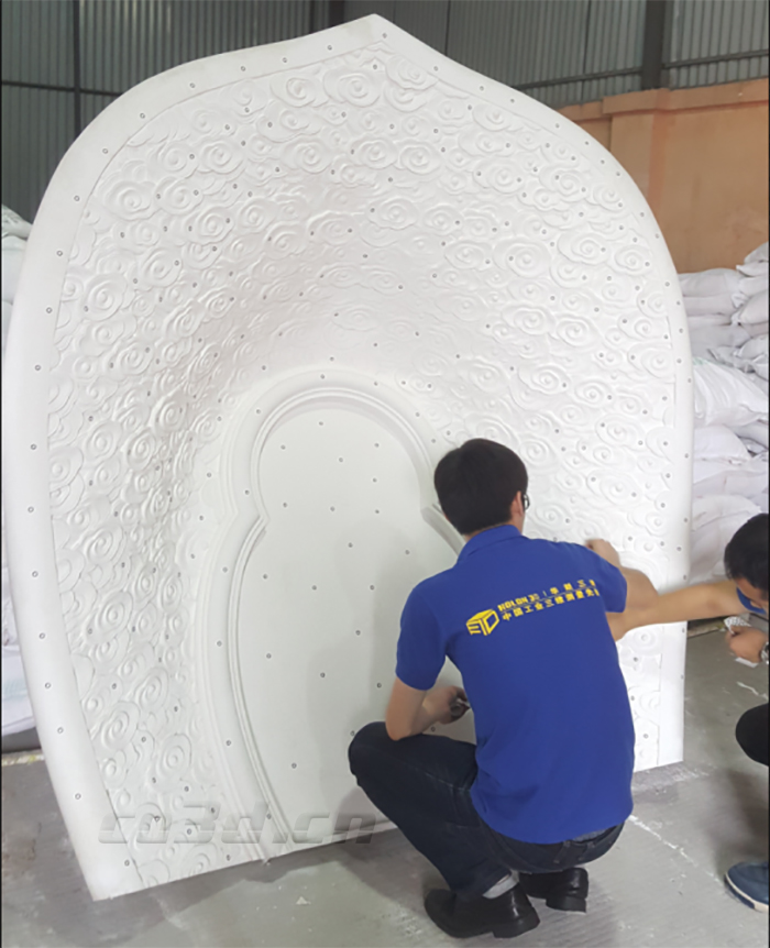 大型佛像背光三維掃描　