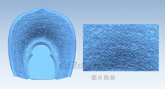 大型佛像背光三維掃描　