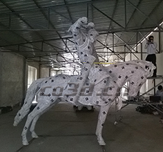 Cavalry statue 3D scanning