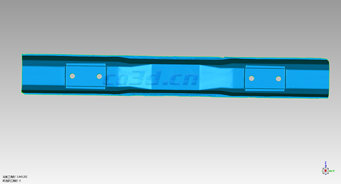 高鐵枕軌澆鑄鋼膜三維檢測