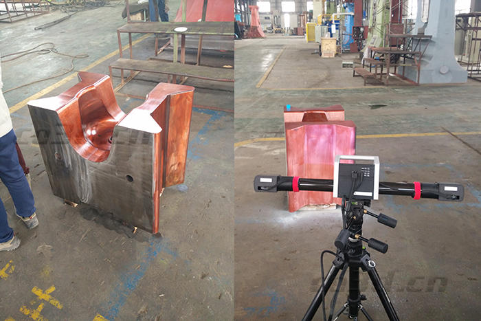 數(shù)控液壓模鍛錘三維檢測(cè)
