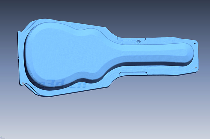吉他樂器盒模具三維掃描案例