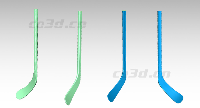 冰球桿三維掃描