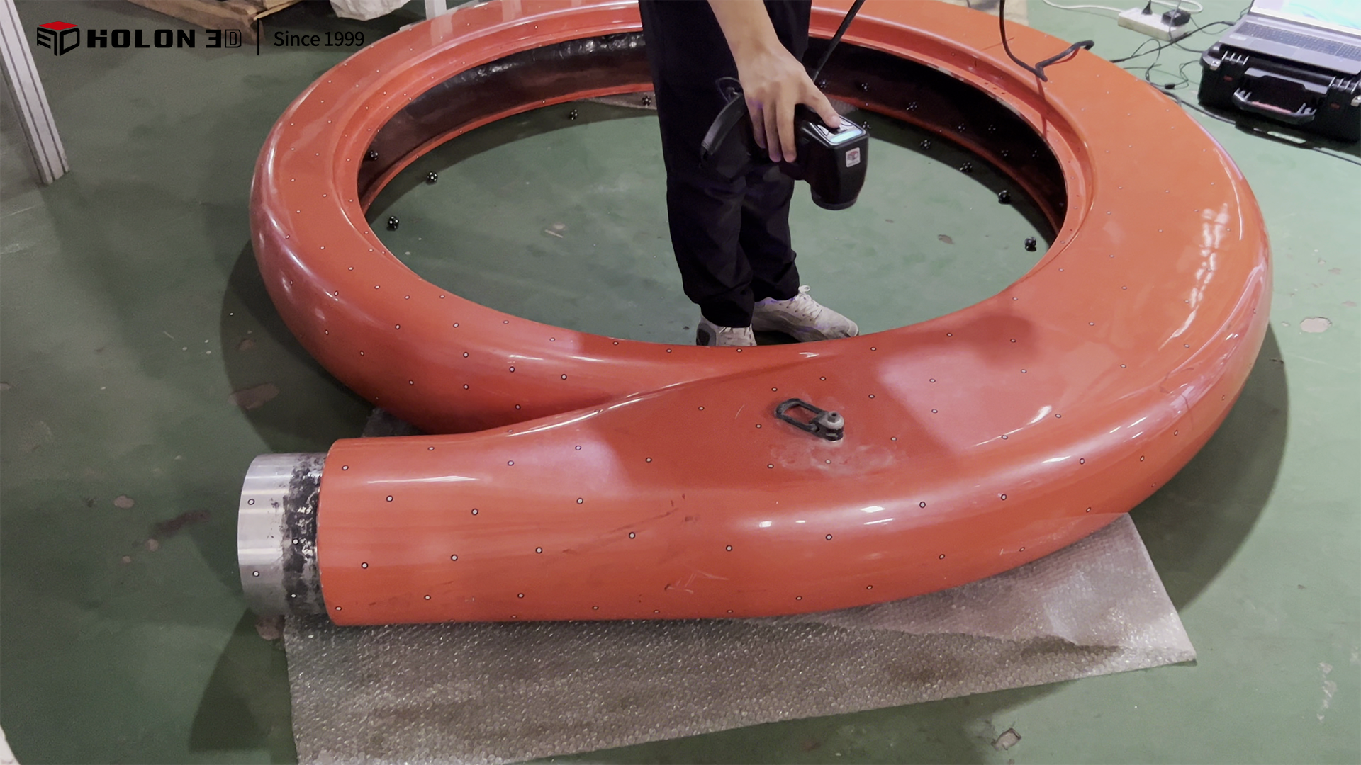 大型蝸殼的三維掃描逆向建模